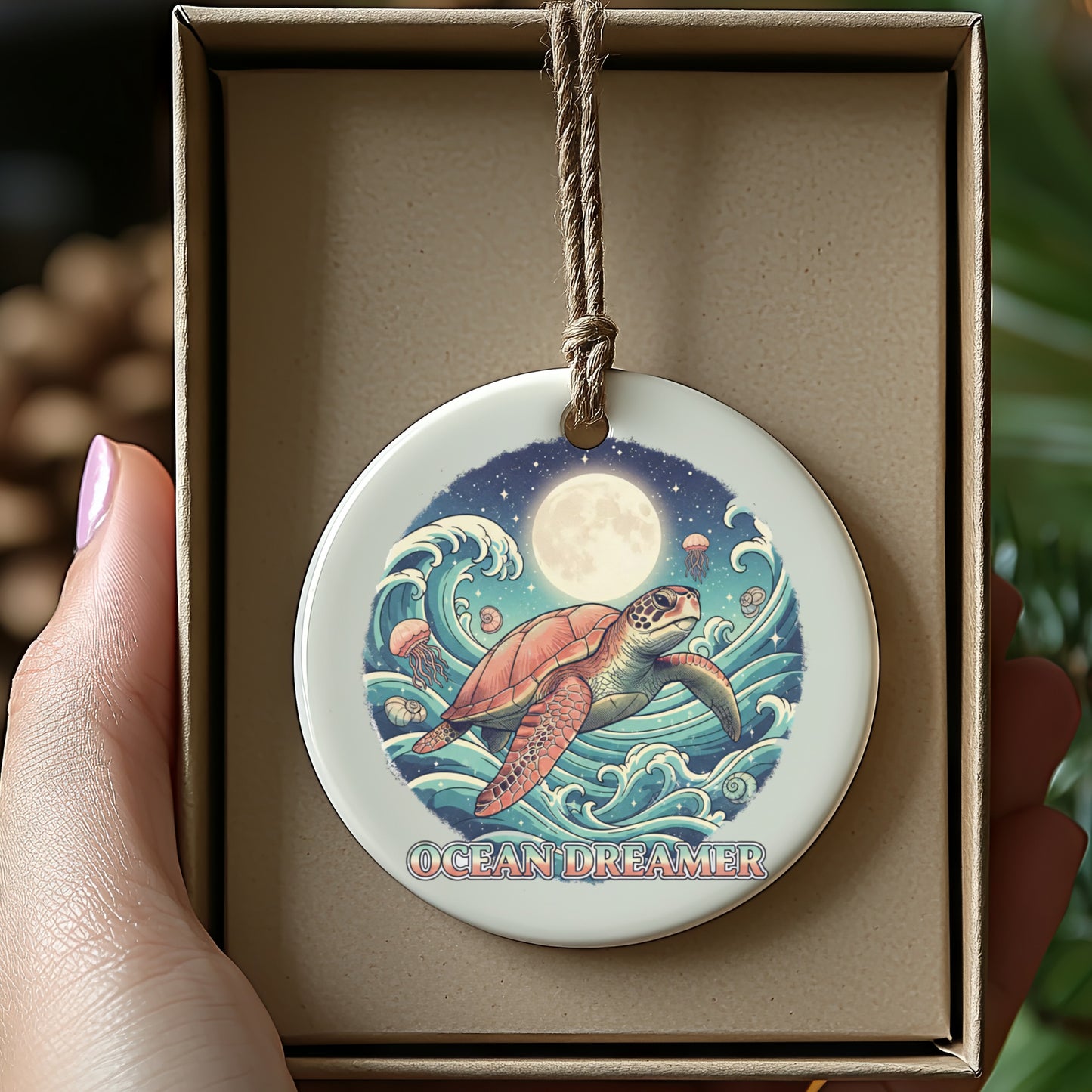 Ocean Dreamer Sea Turtle Hanging Ornament product