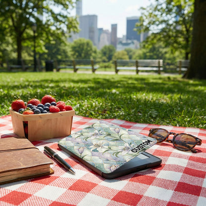 Custom Personalized Floral Pattern Tablet Sleeve