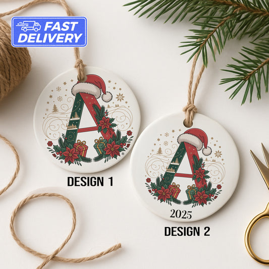 Personalized Christmas Ornament Alphabet A product type