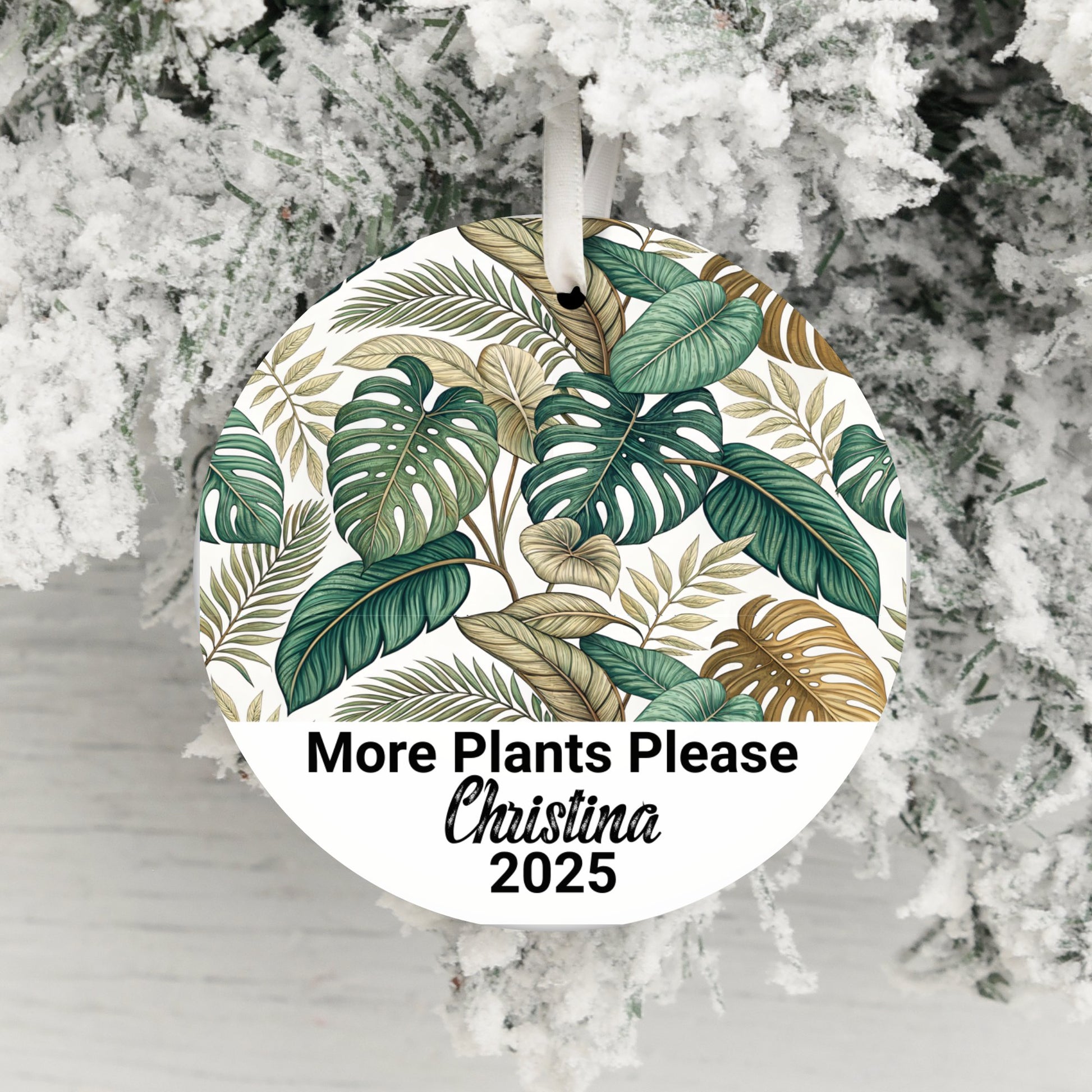 More Plants Please Personalized Ornament product type