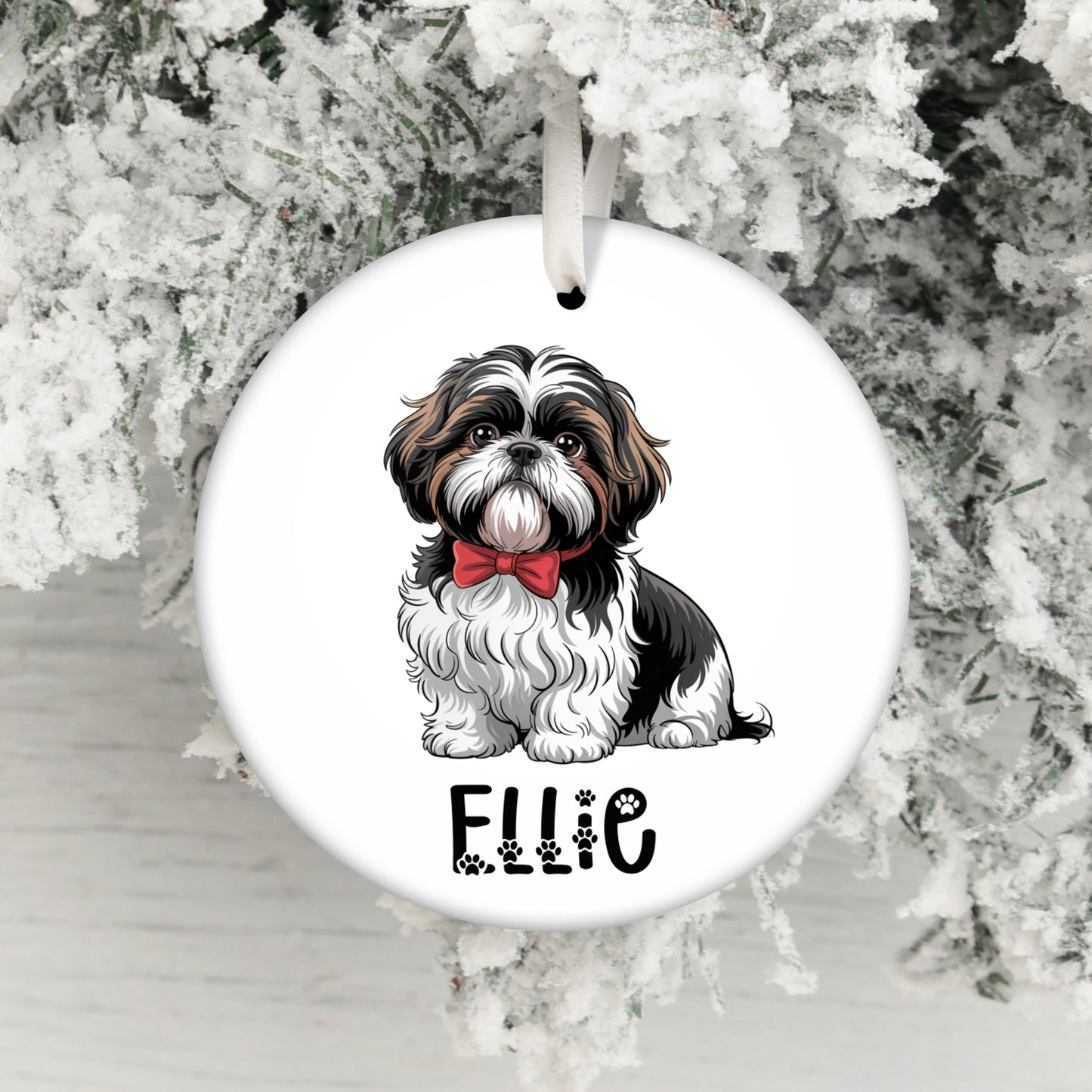 Adorable Shih Tzu Dog Personalized Ornament product type