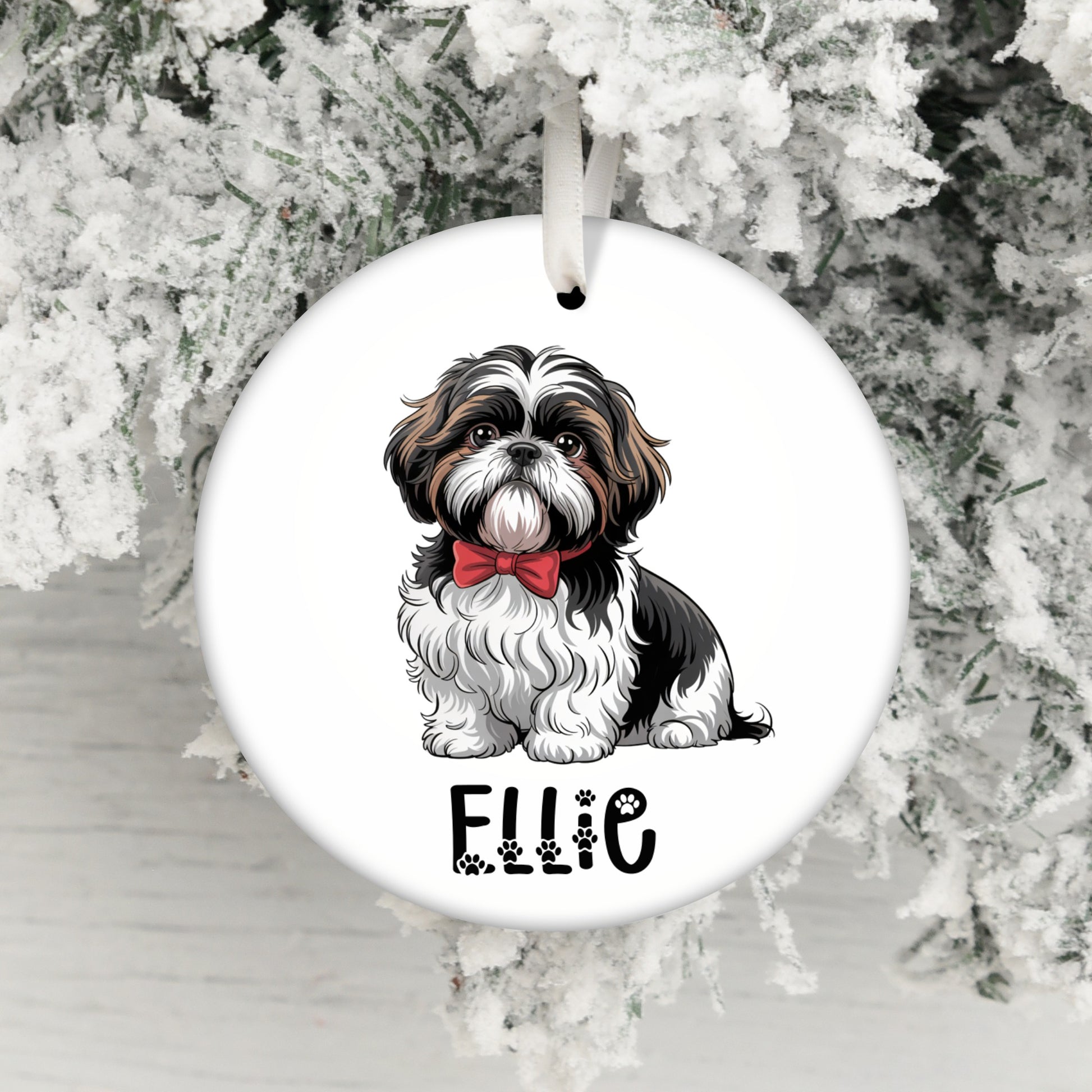 Adorable Shih Tzu Dog Personalized Ornament product type