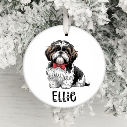 Adorable Shih Tzu Dog Personalized Ornament product type