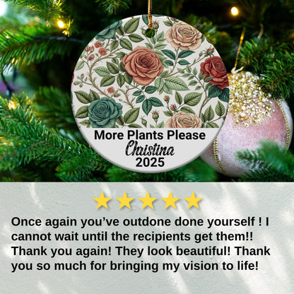Floral Design Personalized Ornament product