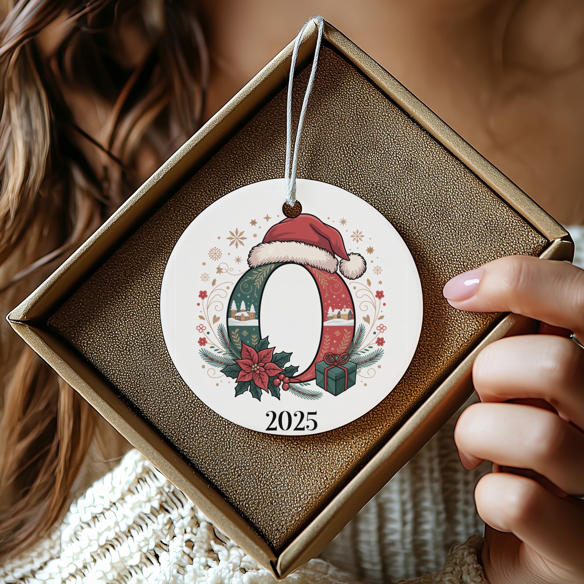2025 Christmas Ornament with Festive Santa Hat product