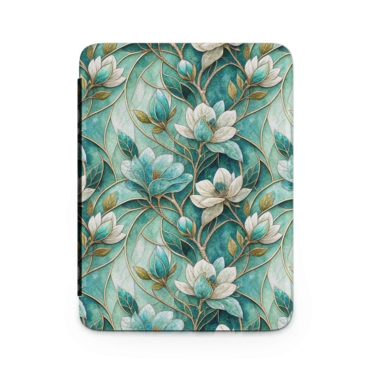 Floral Pattern Green Teal Botanical Design Cover
