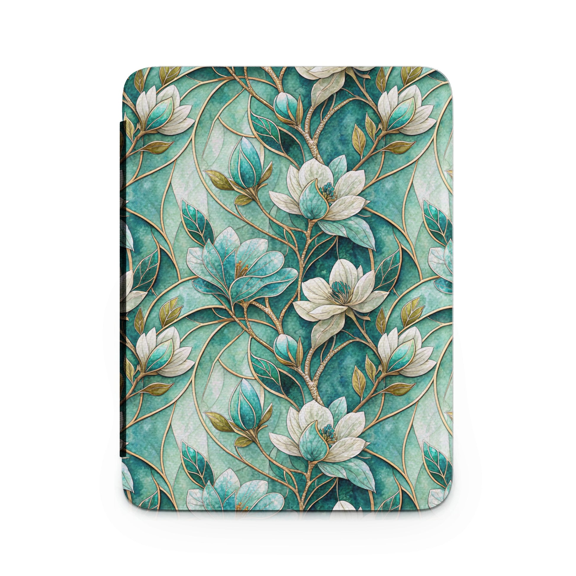 Floral Pattern Green Teal Botanical Design Cover
