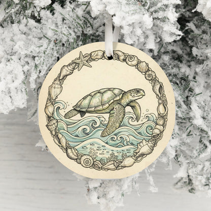 Beautiful Sea Turtle Design Ornament product