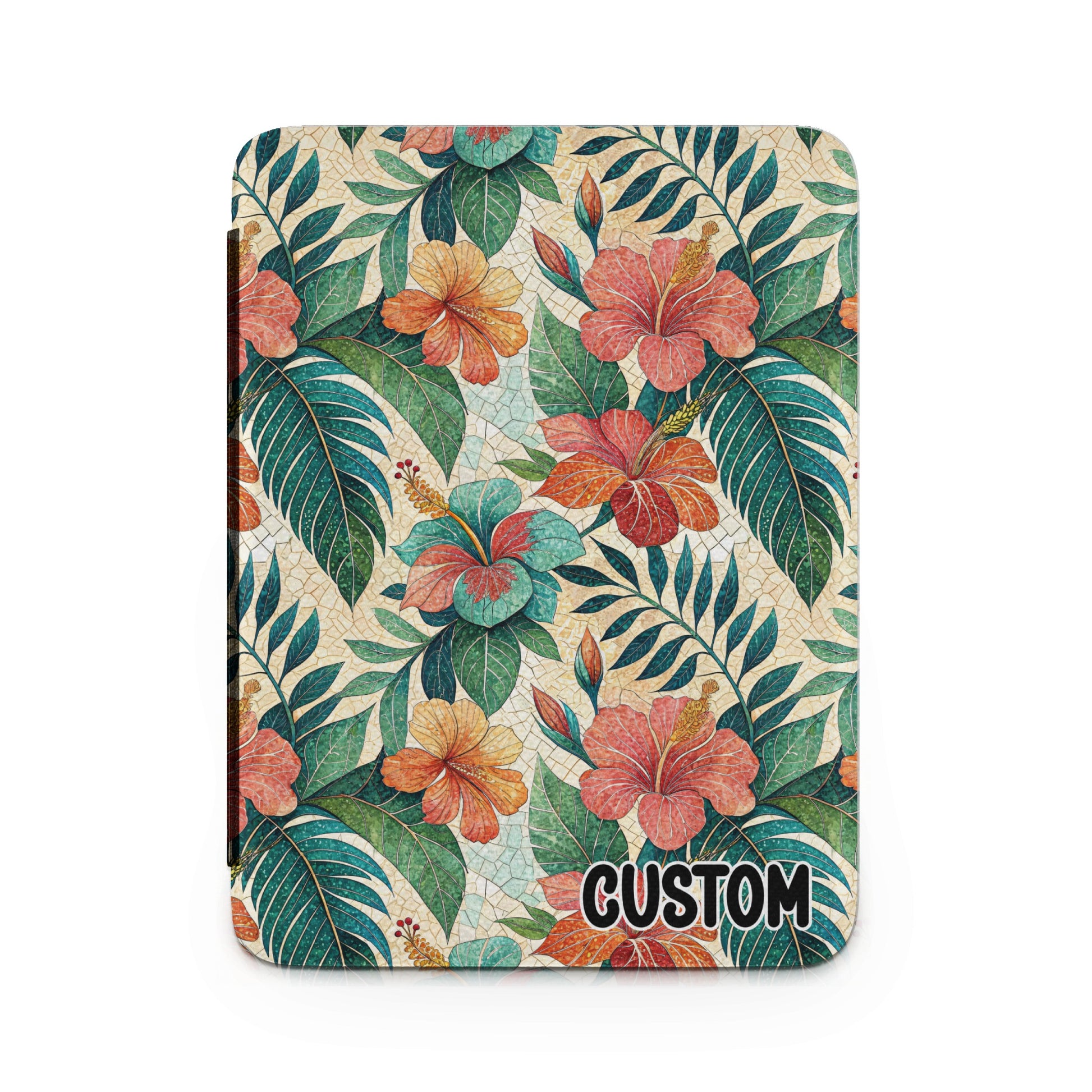 Vibrant Floral Pattern Custom Notebook Cover Design