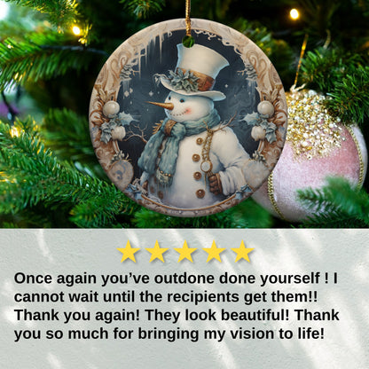 Snowman Holiday Ornament Beautiful Spirit product