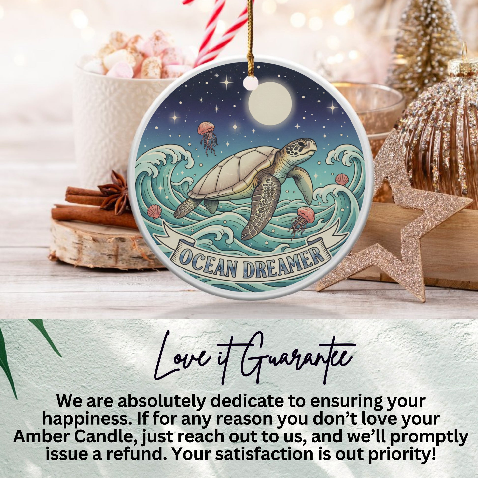 Ocean Dreamer Sea Turtle Ornament product type