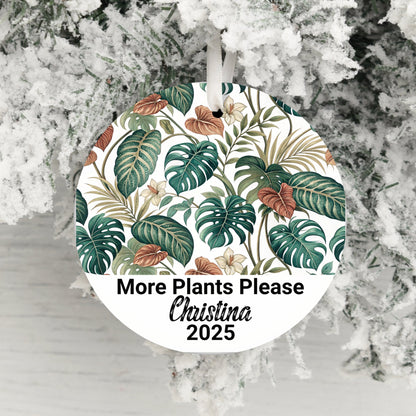 More Plants Please Christina 2025 Round Ornament product