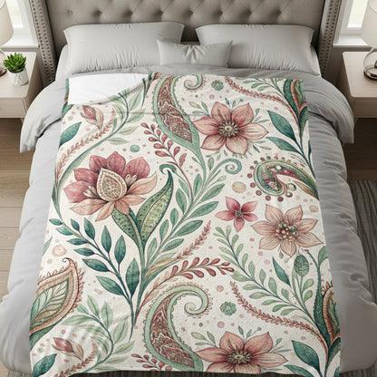 Elegant Blooms Watercolor Floral Design Pattern Style - Walk Greener