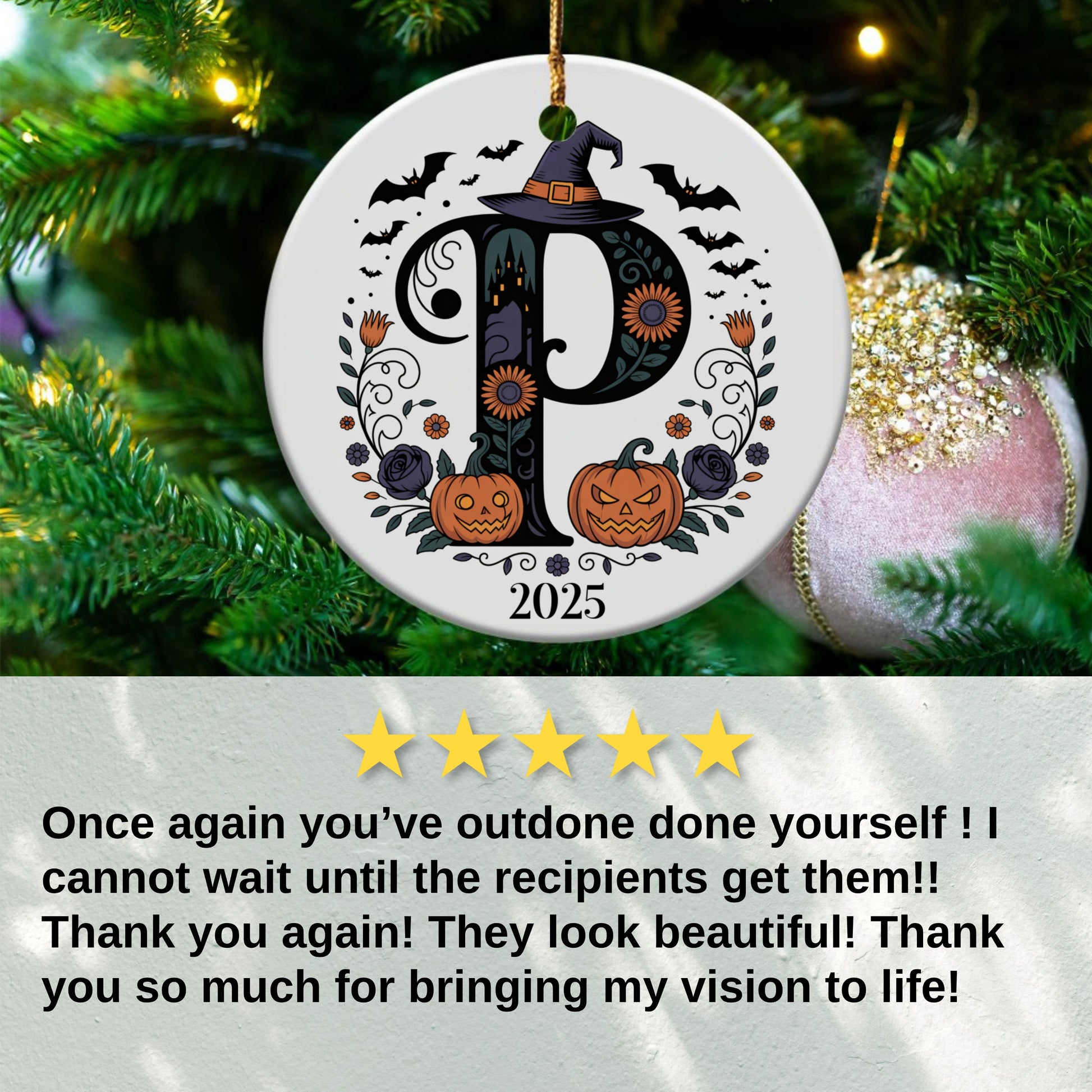 Halloween Personalized Christmas Ornament product type