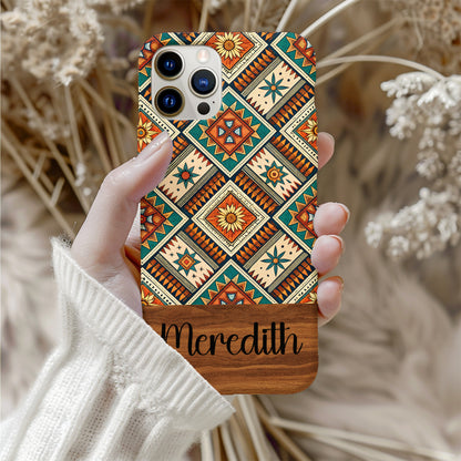 Personalized Geometric Pattern Meredith Phone Case