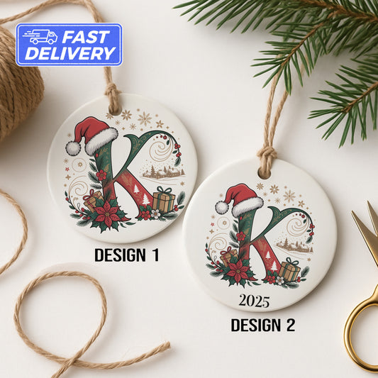 Personalized Christmas Alphabet Ornaments product