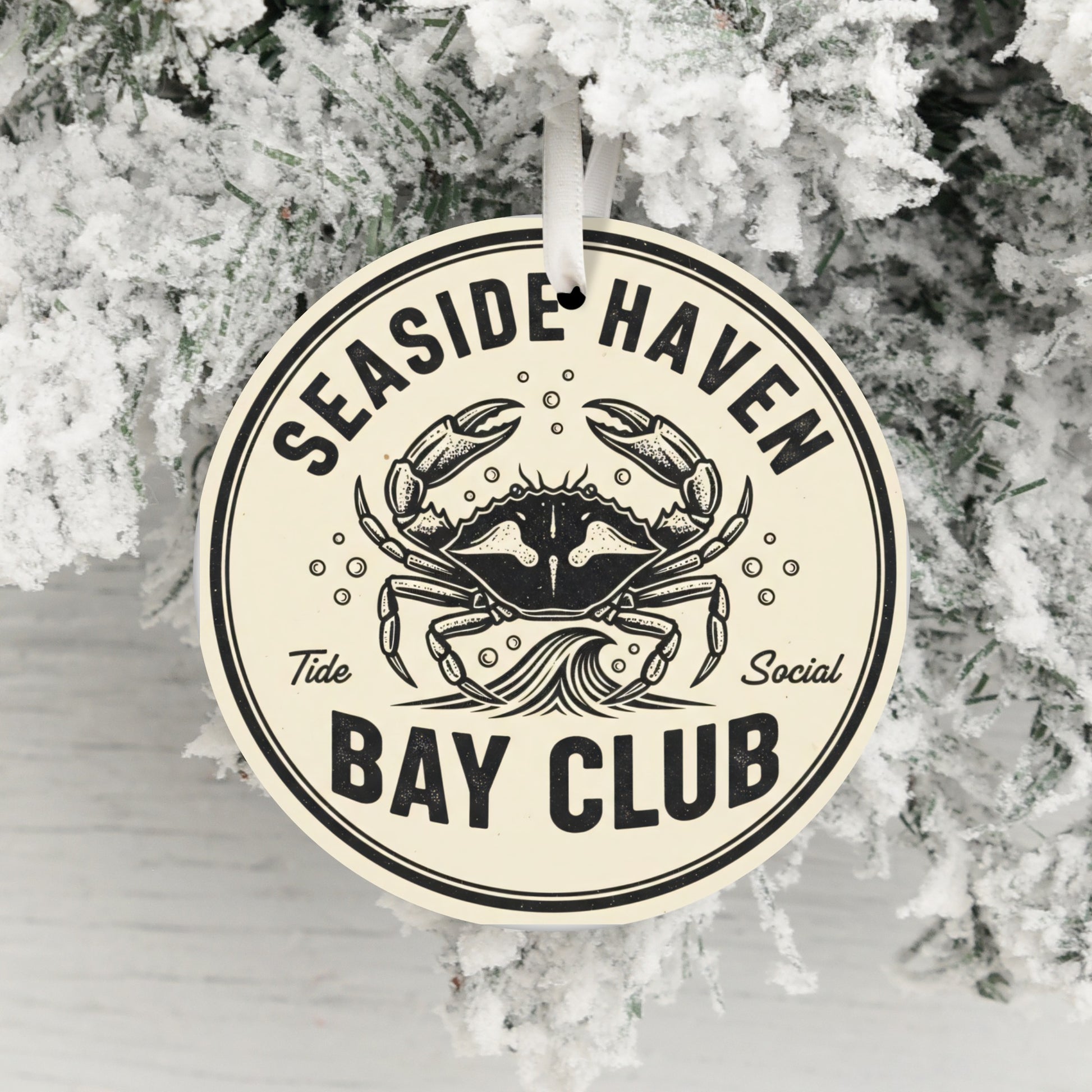 Seaside Haven Bay Club Crab Design Ornament product