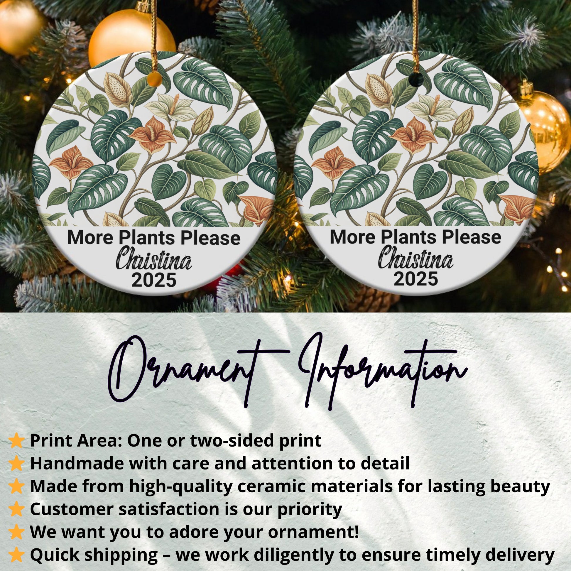 More Plants Please Christmas 2025 Ornament product