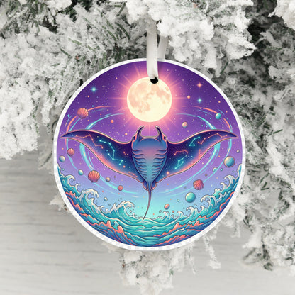 Mystical Ocean Scene with Glowing Moon product