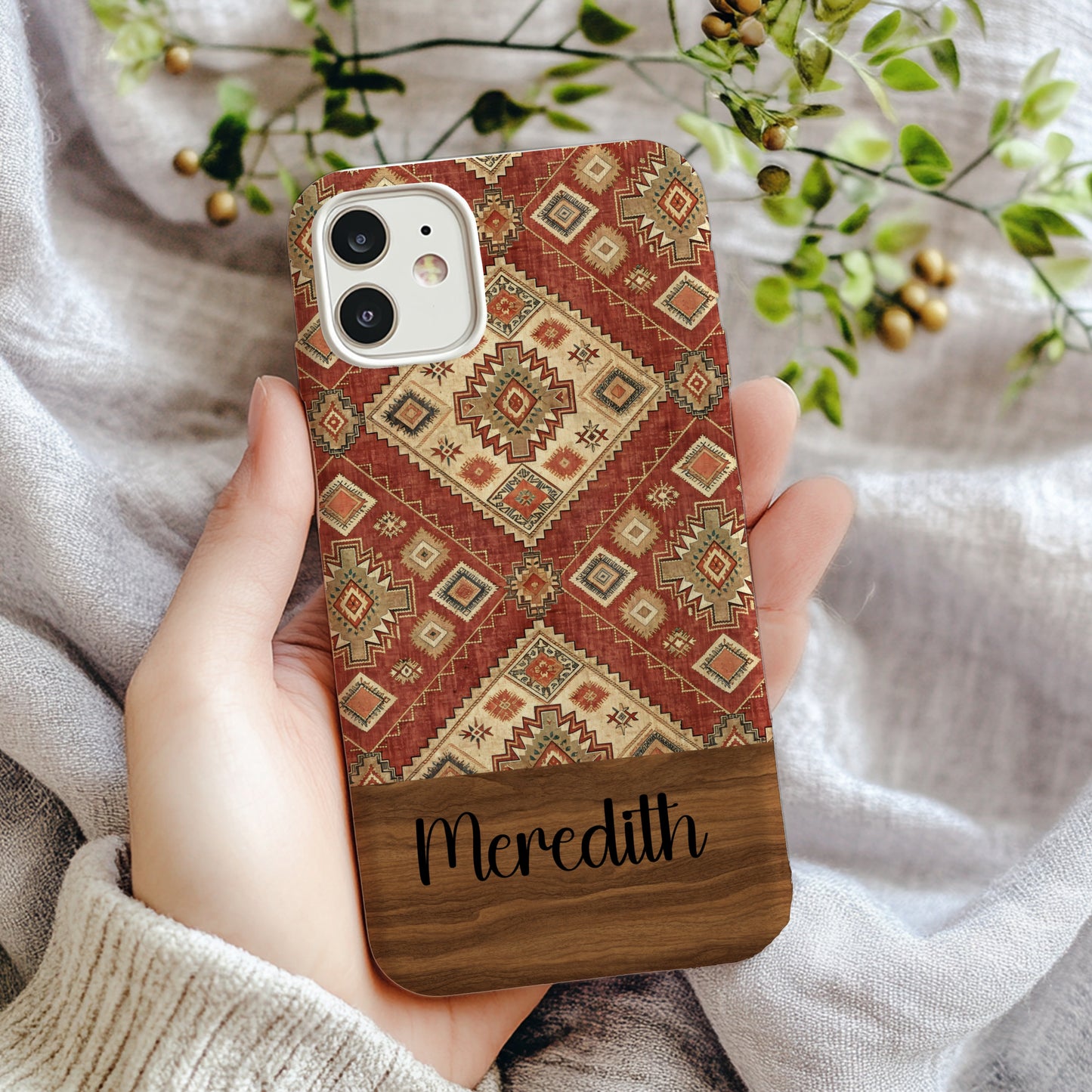 Personalized Rustic Bohemian Pattern Phone Case