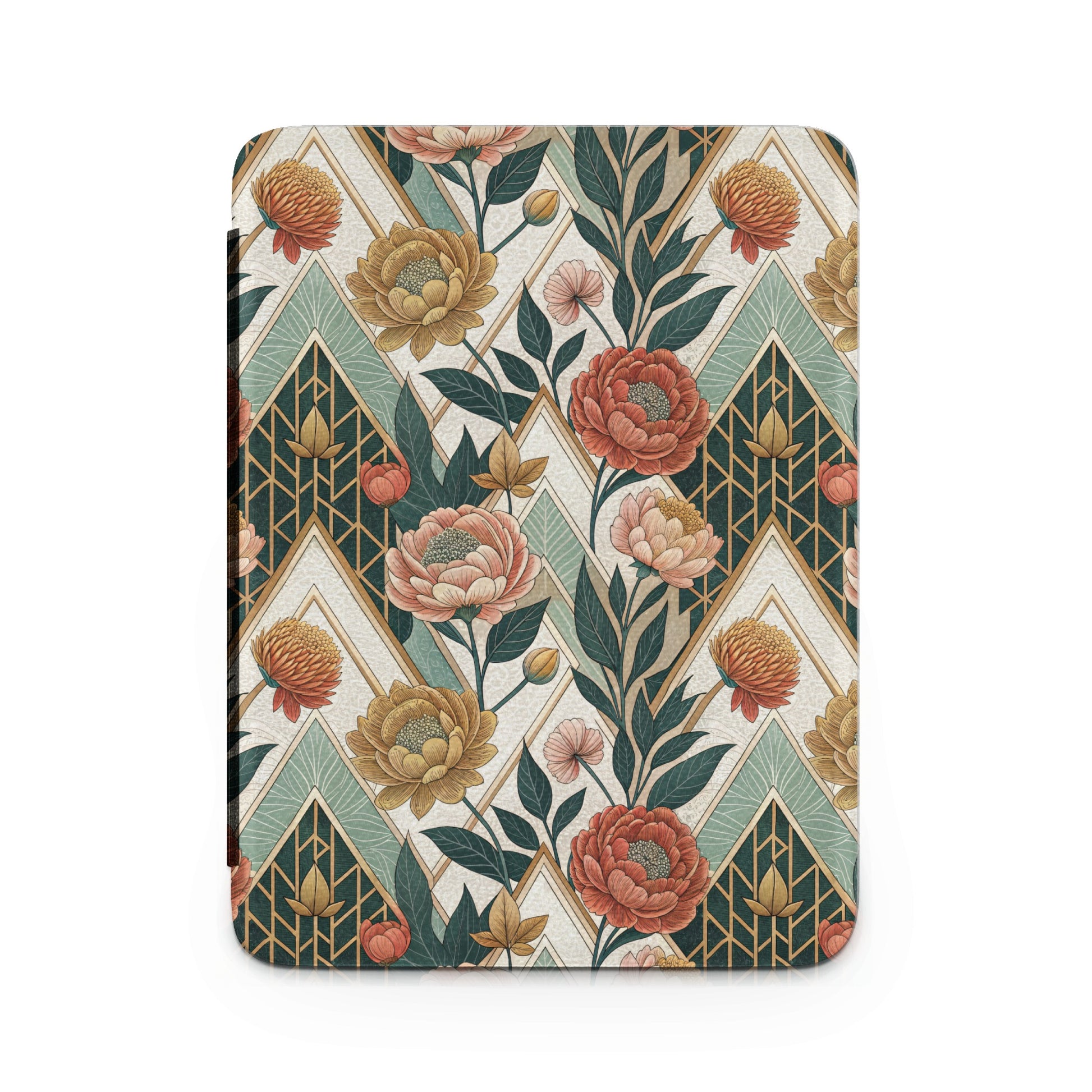 Vintage Floral Geometric Pattern Design Tablet Cover