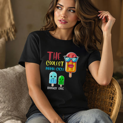 The Coolest Mama Cicle Branded Graphic T-shirt Product