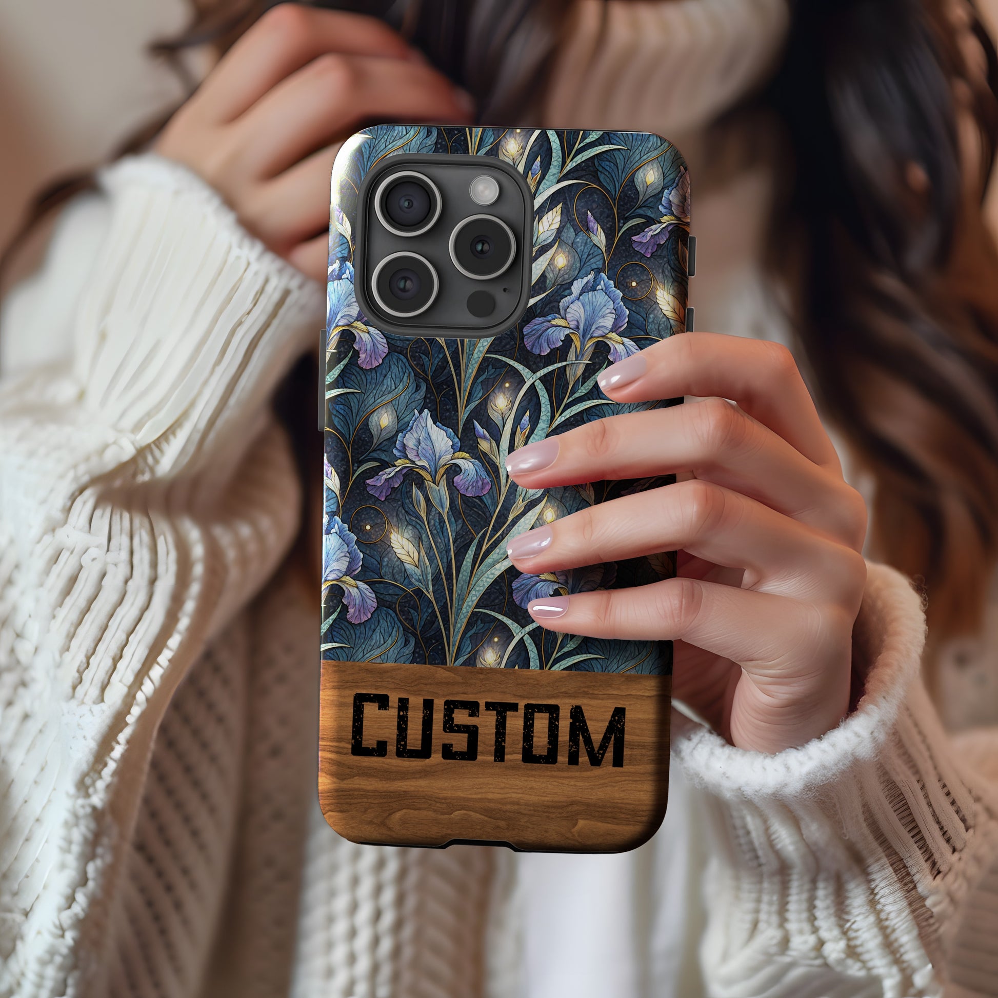 Floral Patterned Personalized Custom Phone Case
