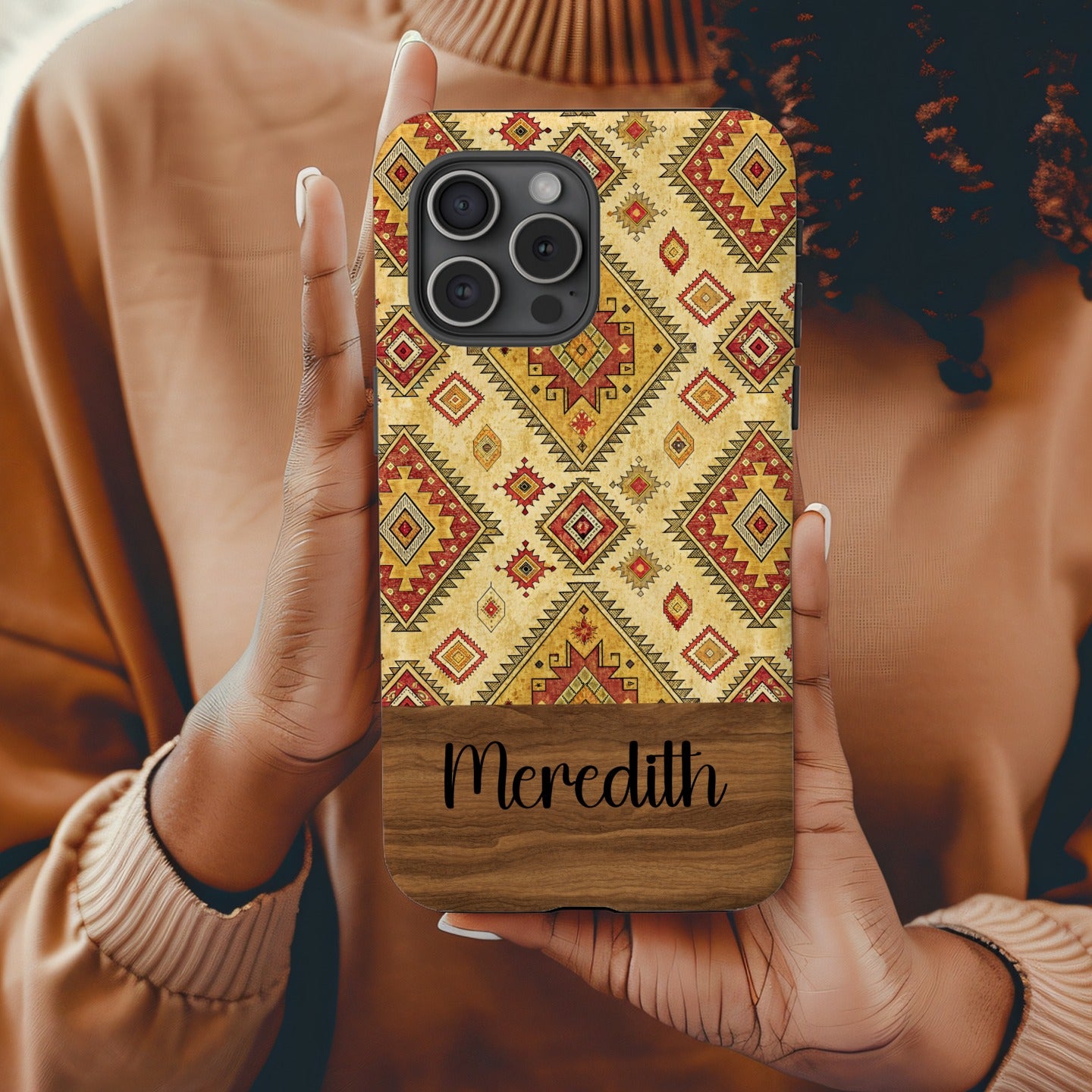 Personalized Tribal Pattern Phone Case With Name