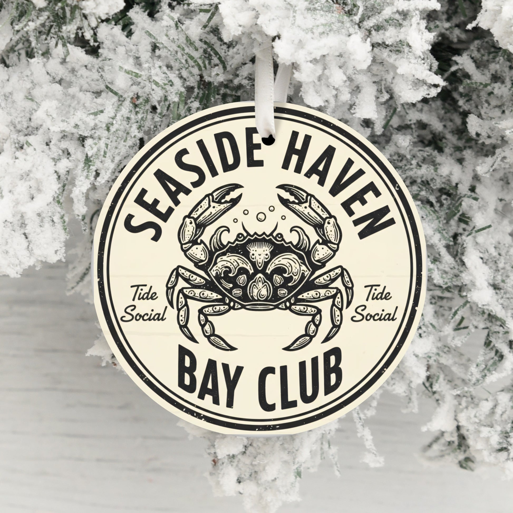 Seaside Haven Bay Club Holiday Ornament product type