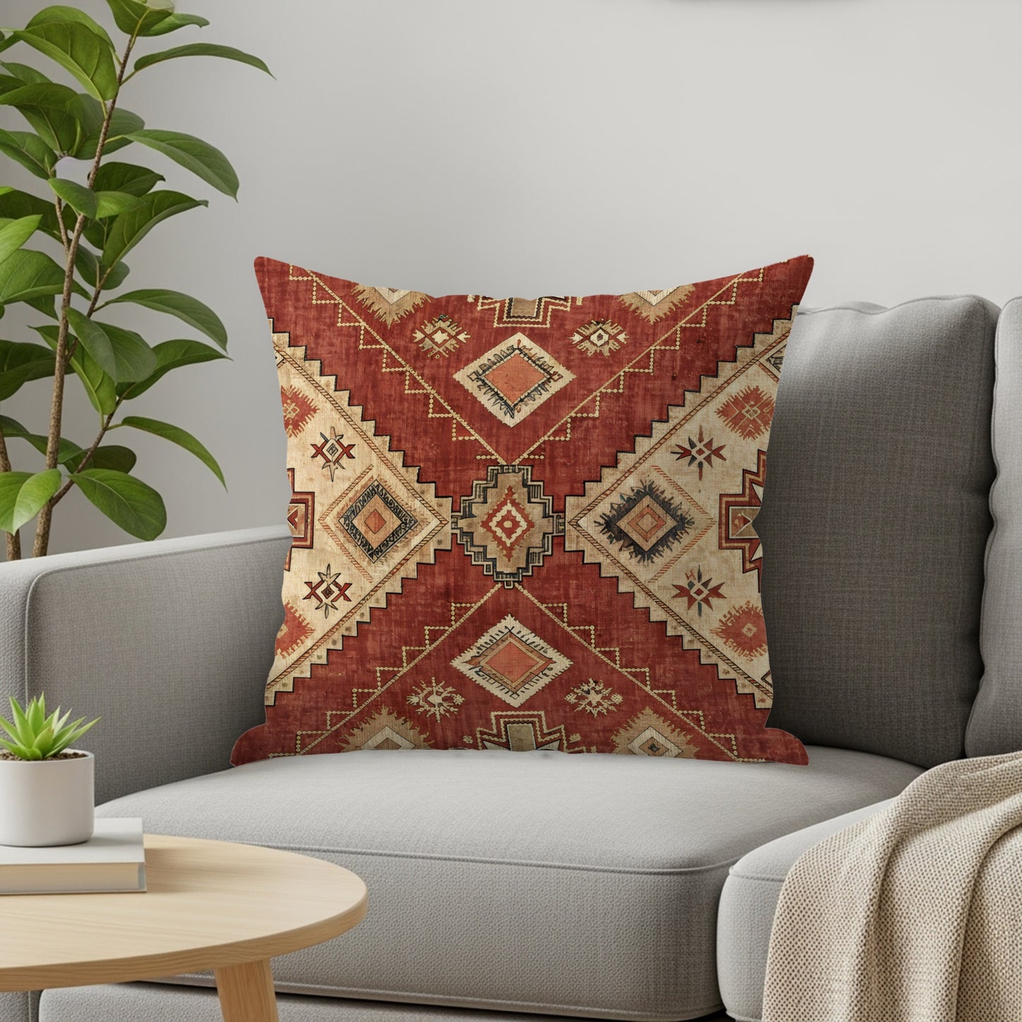 Southwestern Geometric Design Throw Pillow product