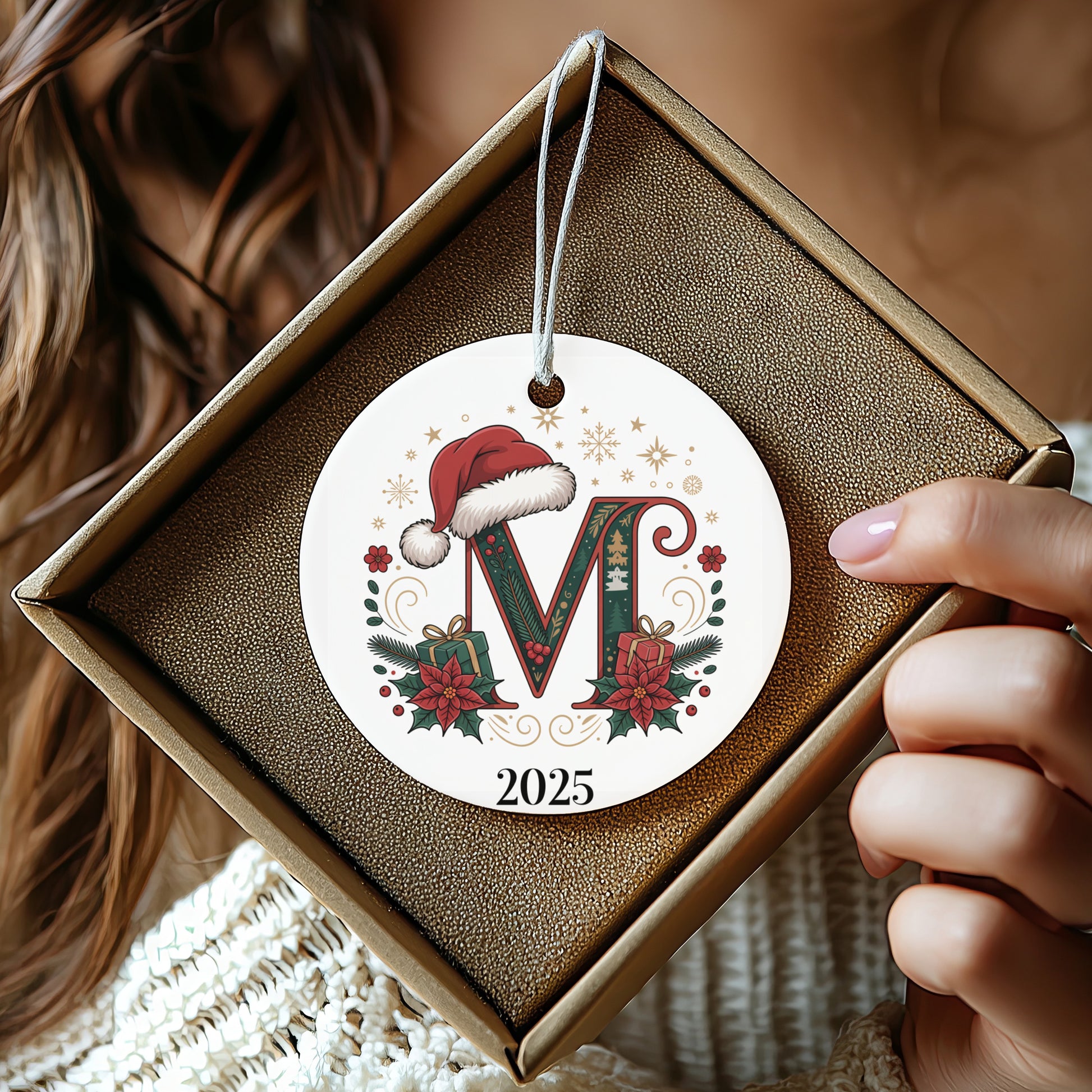 Personalized 2025 Christmas Gift Ornament product type