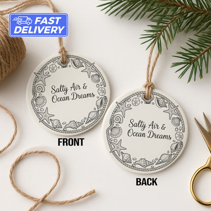 Salty Air Ocean Dreams Ornament Coastal Decor product type