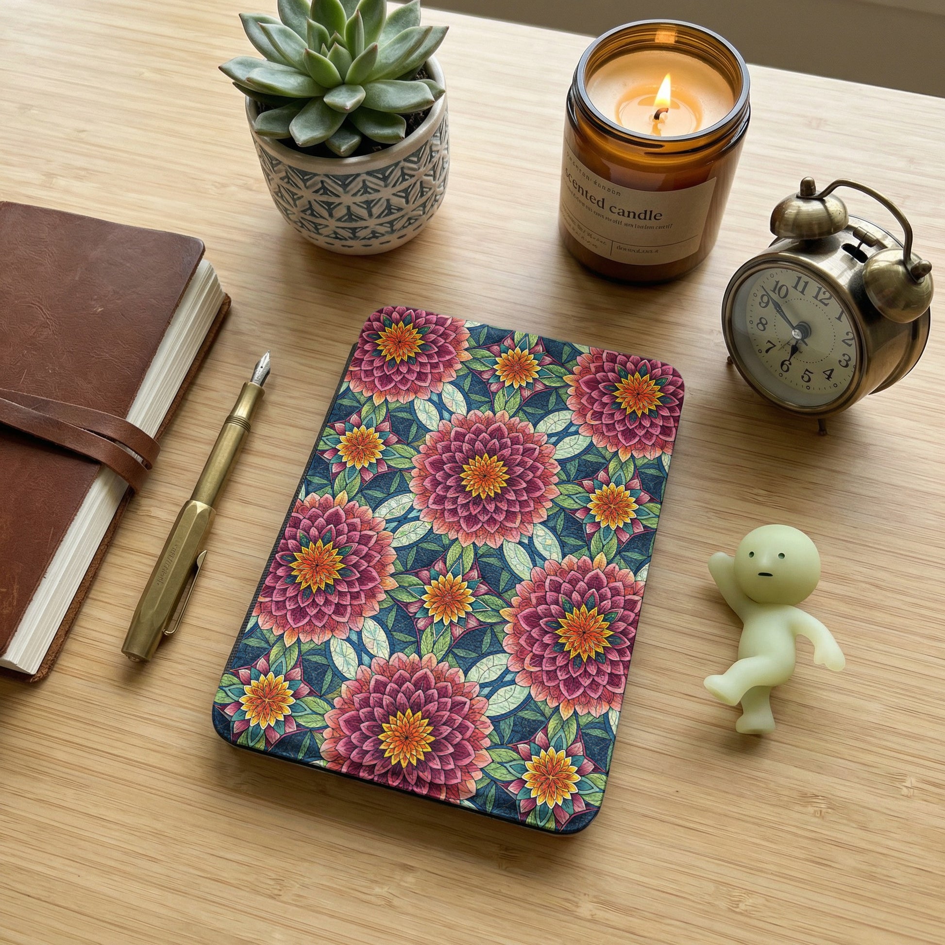 Colorful Floral Print Custom Designed Notebook