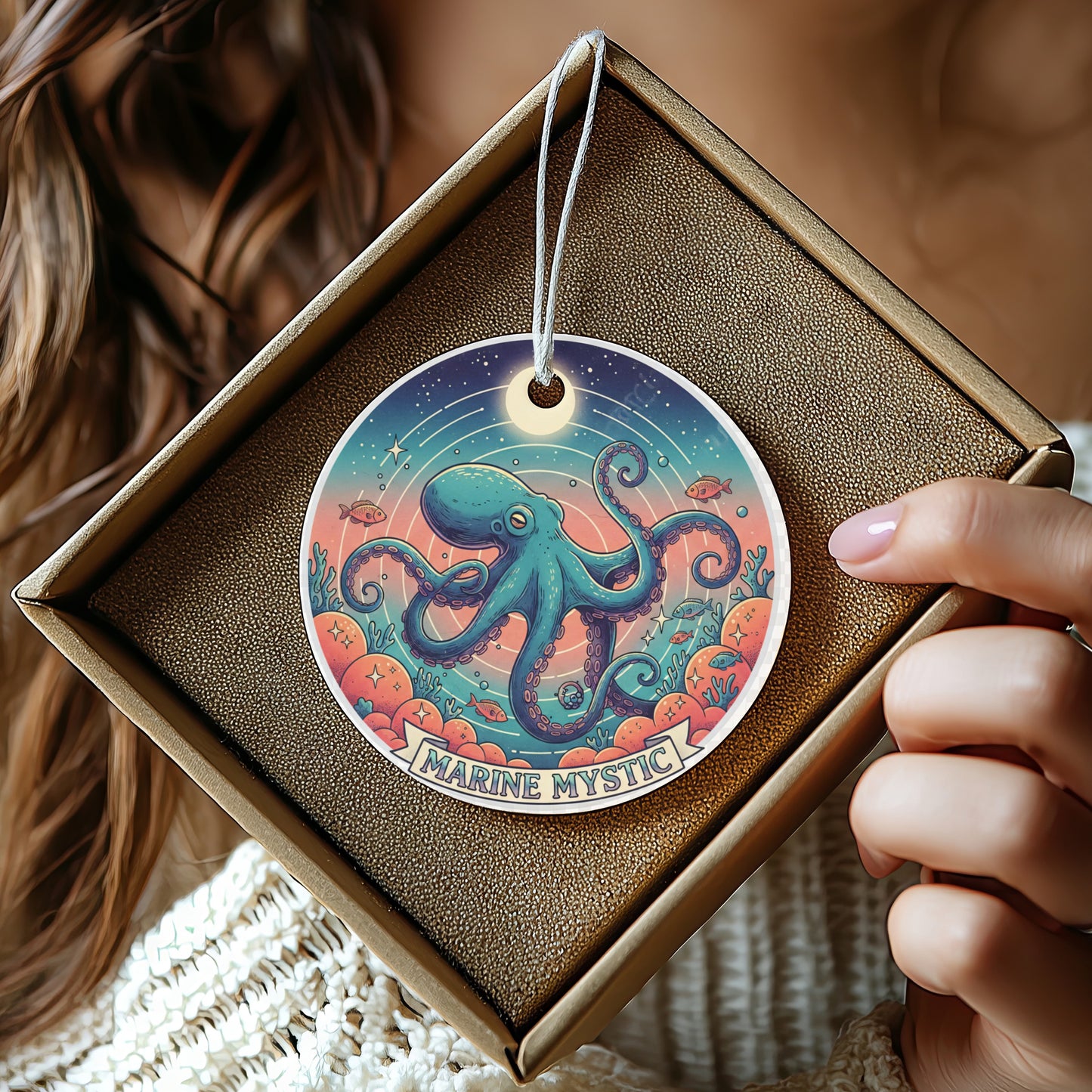 Marine Mystic Octopus Ocean Art Wall Hanging product