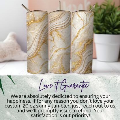 Custom 20 oz Skinny Tumbler Love it Guarantee Tumbler