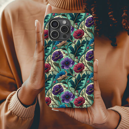 Vibrant Floral Design Protective Phone Case