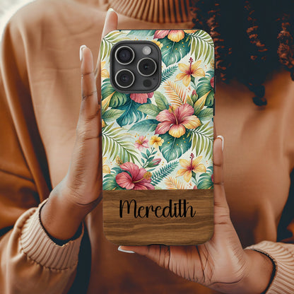Colorful Tropical Flower Meredith Phone Case