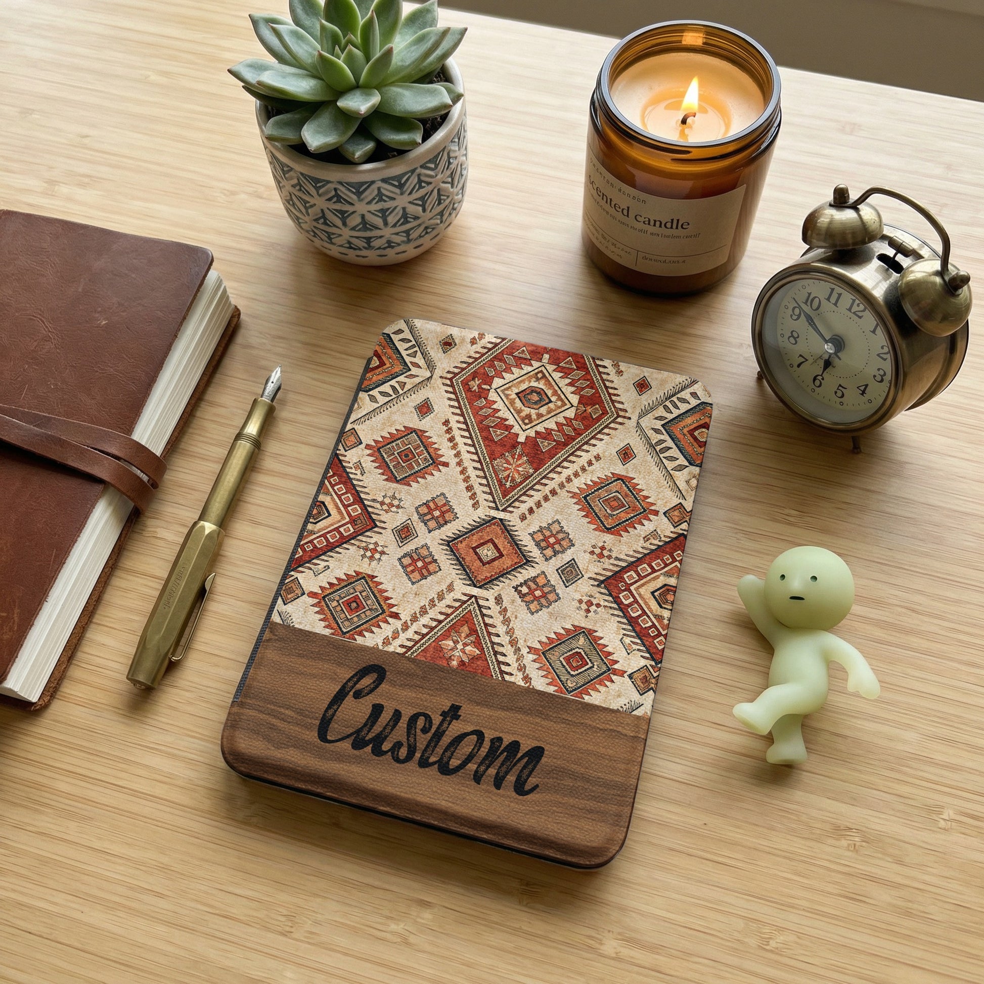 Customizable Geometric Patterned Notebook