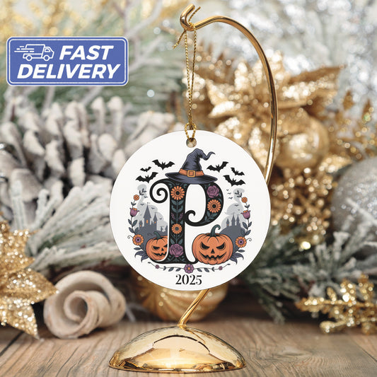 Halloween Themed Letter P Ornament 2025 product