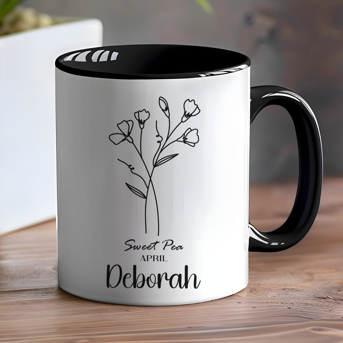 Sweet Pea April Deborah Personalized Mug Gift