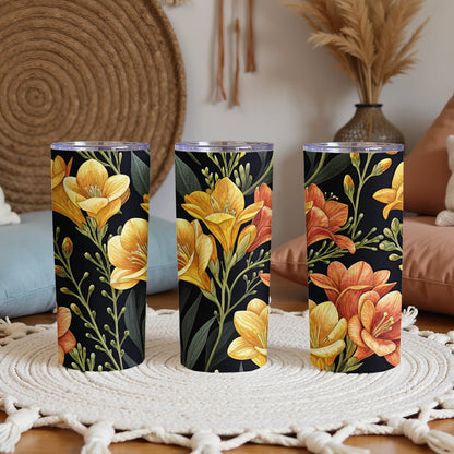 Vibrant Floral Patterned Tumblers for Everyday Use