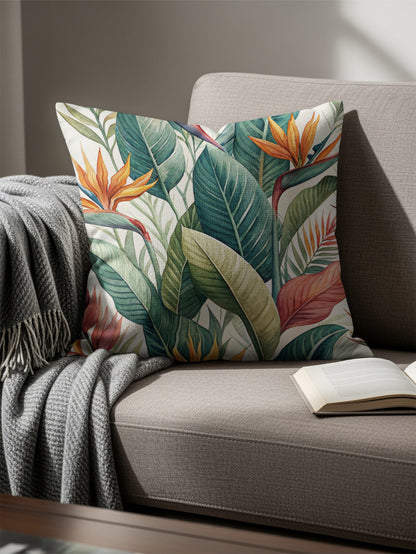 Watercolor Exotic Tropical Floral Design Pillows & Pillow Cases - Walk Greener