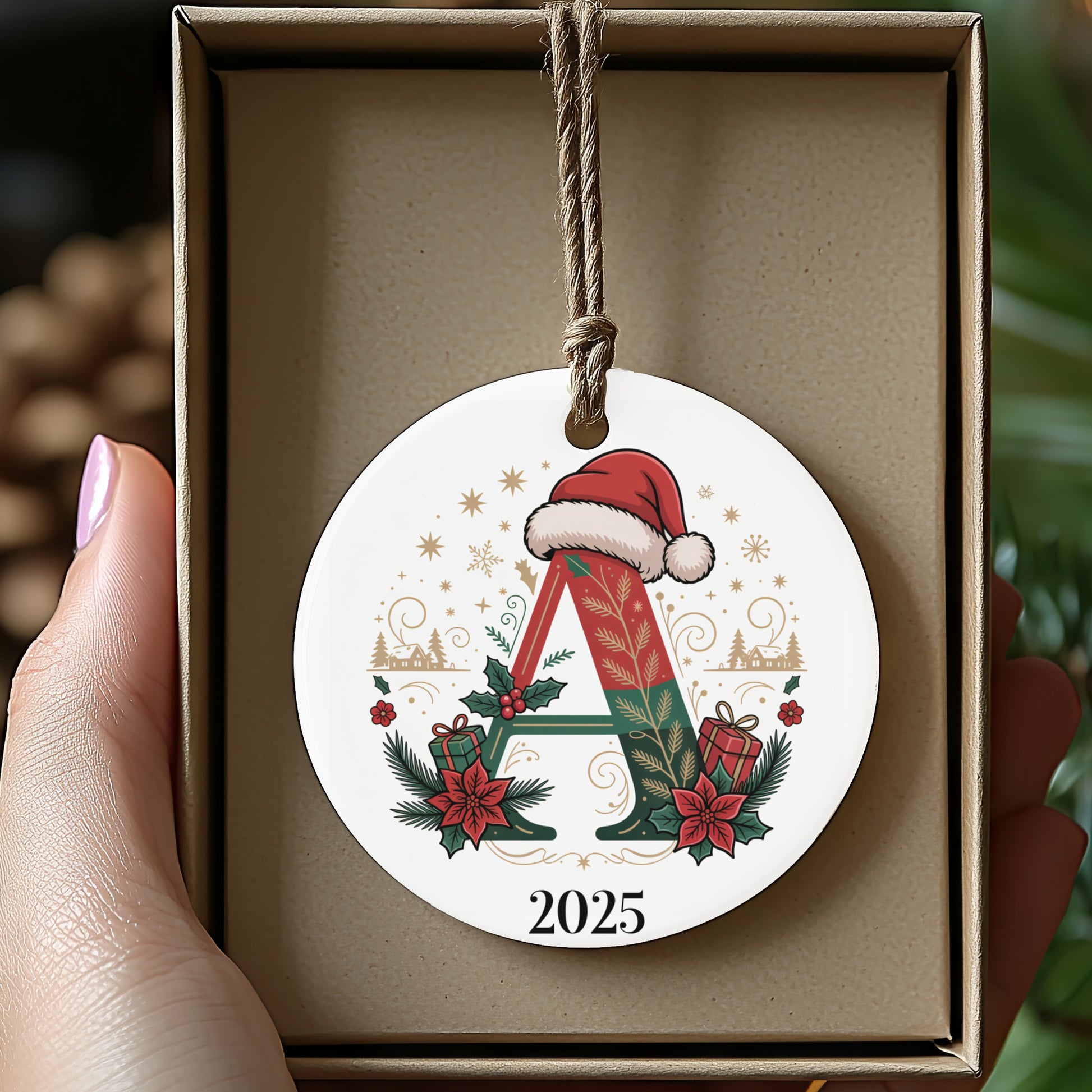 Personalized 2025 Christmas Ornament Holiday Decor product type