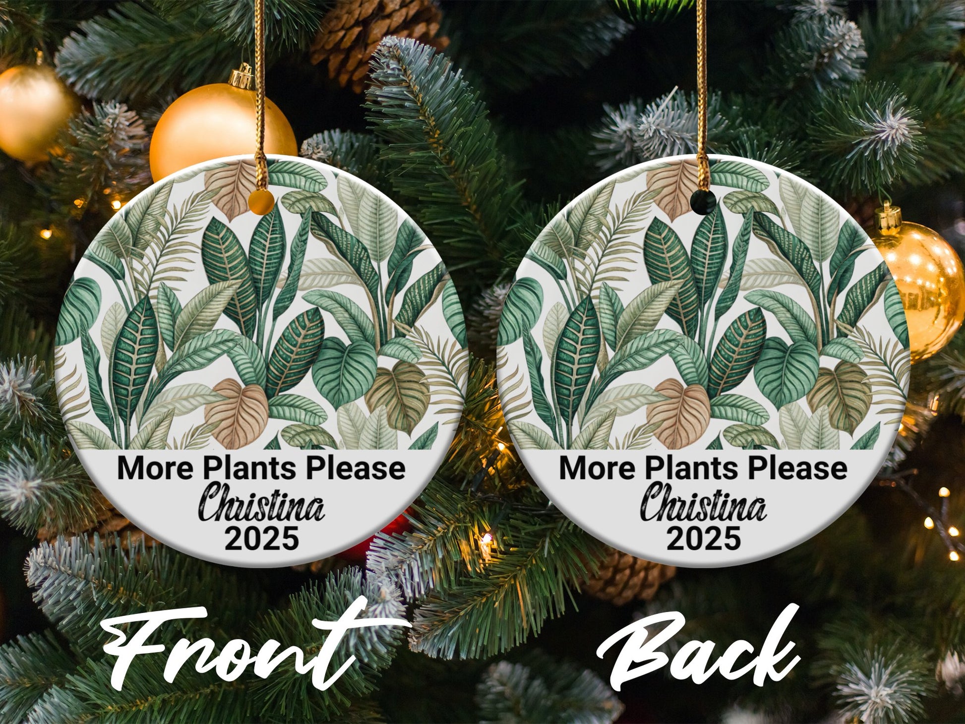 More Plants Please Customizable Ornament product