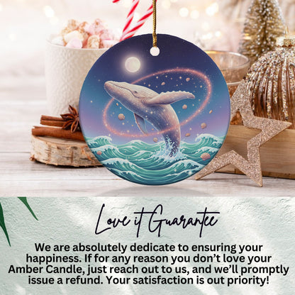 Majestic Whale Ocean Scene Hanging Ornament product