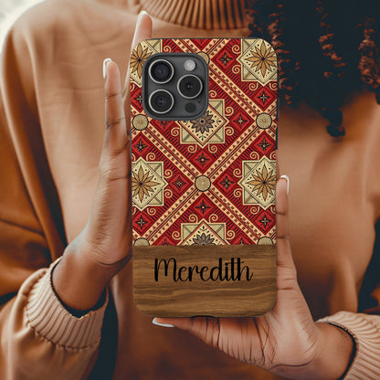 Customizable Geometric Pattern Meredith Phone Case