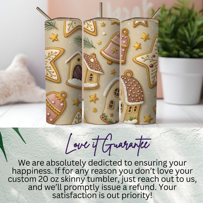 Festive Cookie Holiday Season Home Decor Design Tumbler - Walk Greener