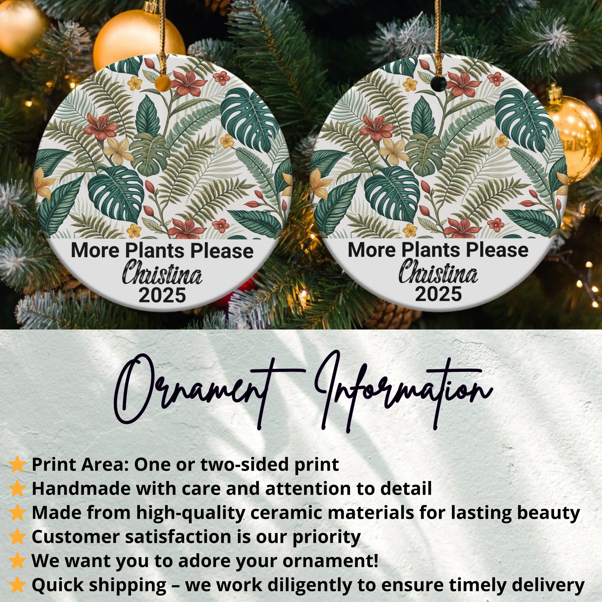 More Plants Please Christmas 2025 Ornament product