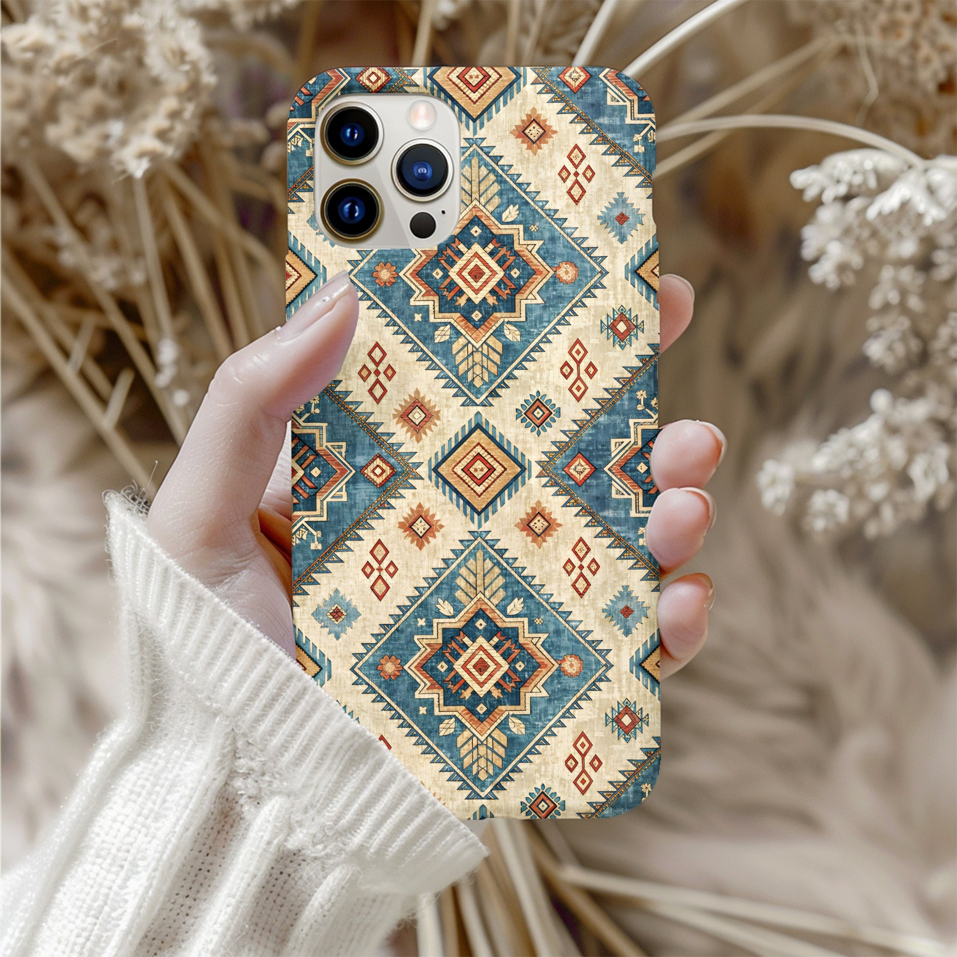 Geometric Tribal Pattern Design iPhone Case
