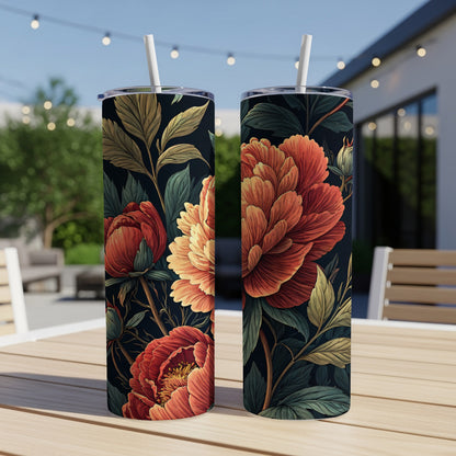 Floral Insulated Tumblers with Bold Flower Design